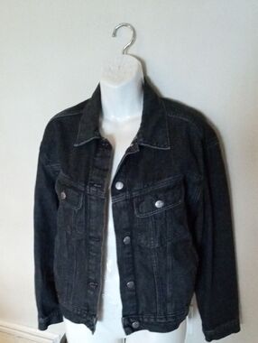 TAKE EXTRA 50%OFF>>Old Navy Black Denim Trucker Jacket